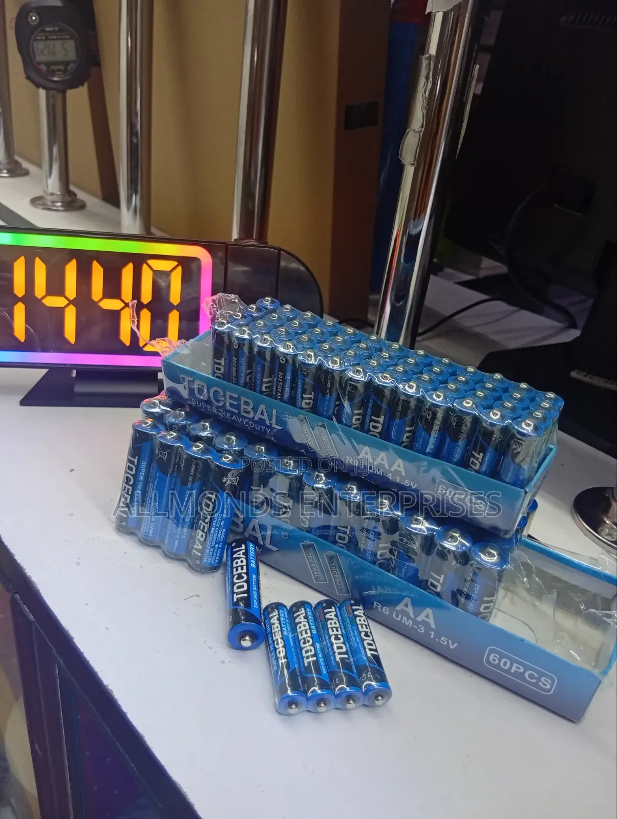 A Pair of Tocebal Super Heavy Duty Tripple AAA Double AA Battery