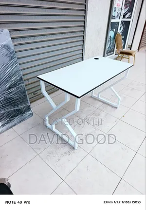 White Double Flame Table