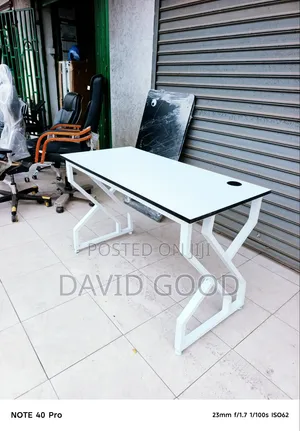 White Double Flame Table
