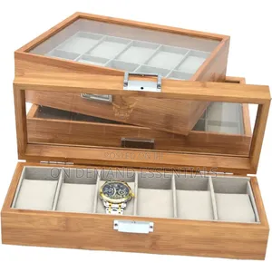 6 Slots Wooden Watch Organizer