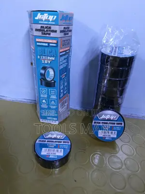 Electrical Insulation Tape 0.13mm X 18mm X 10M Black Blica 10-Pack Box
