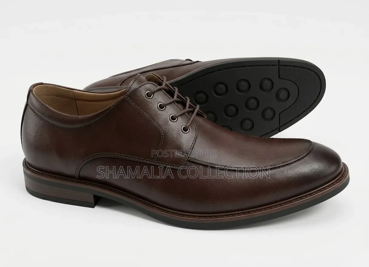 Elegant Brown Leather Shoes – Formal Comfort