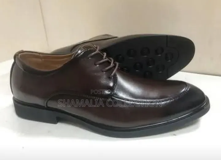 Elegant Brown Leather Shoes – Formal Comfort