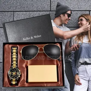 Men Gold Minimalist Luxury Gift Set