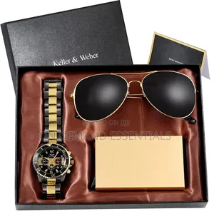 Men Gold Minimalist Luxury Gift Set