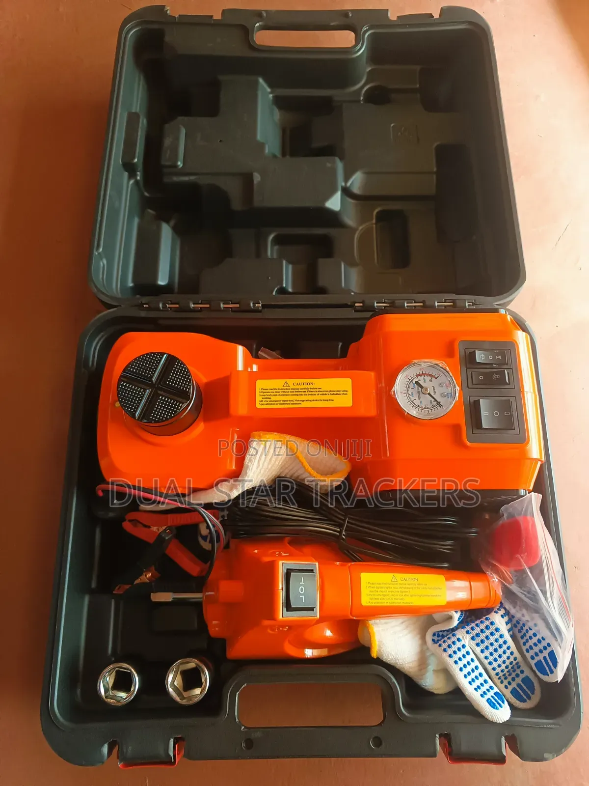 Electric Car Jack,air Compressor,wrench With Sockets