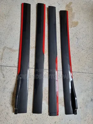 Universal Side Skirts Red and Black