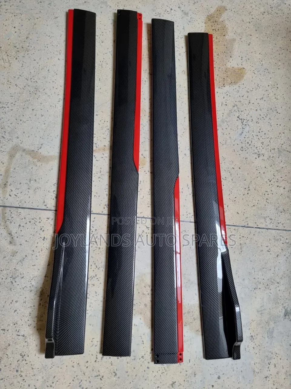 Universal Side Skirts Red and Black