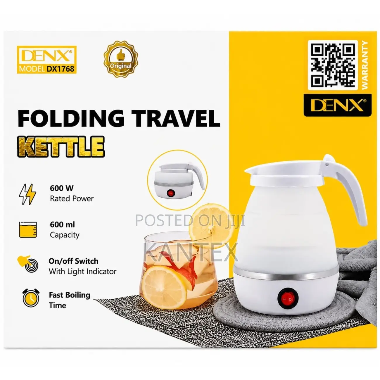Denx DX1768 Folding Travel Kettle