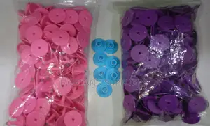 Round Plastic Livestock Ear Tags - Plain