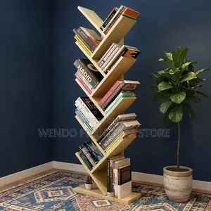Tree Shape Wooden Home Office Bookshelf