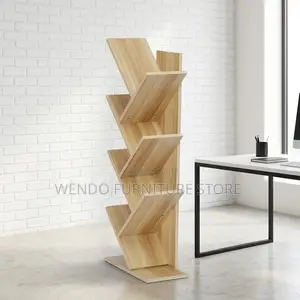 Tree Shape Wooden Home Office Bookshelf