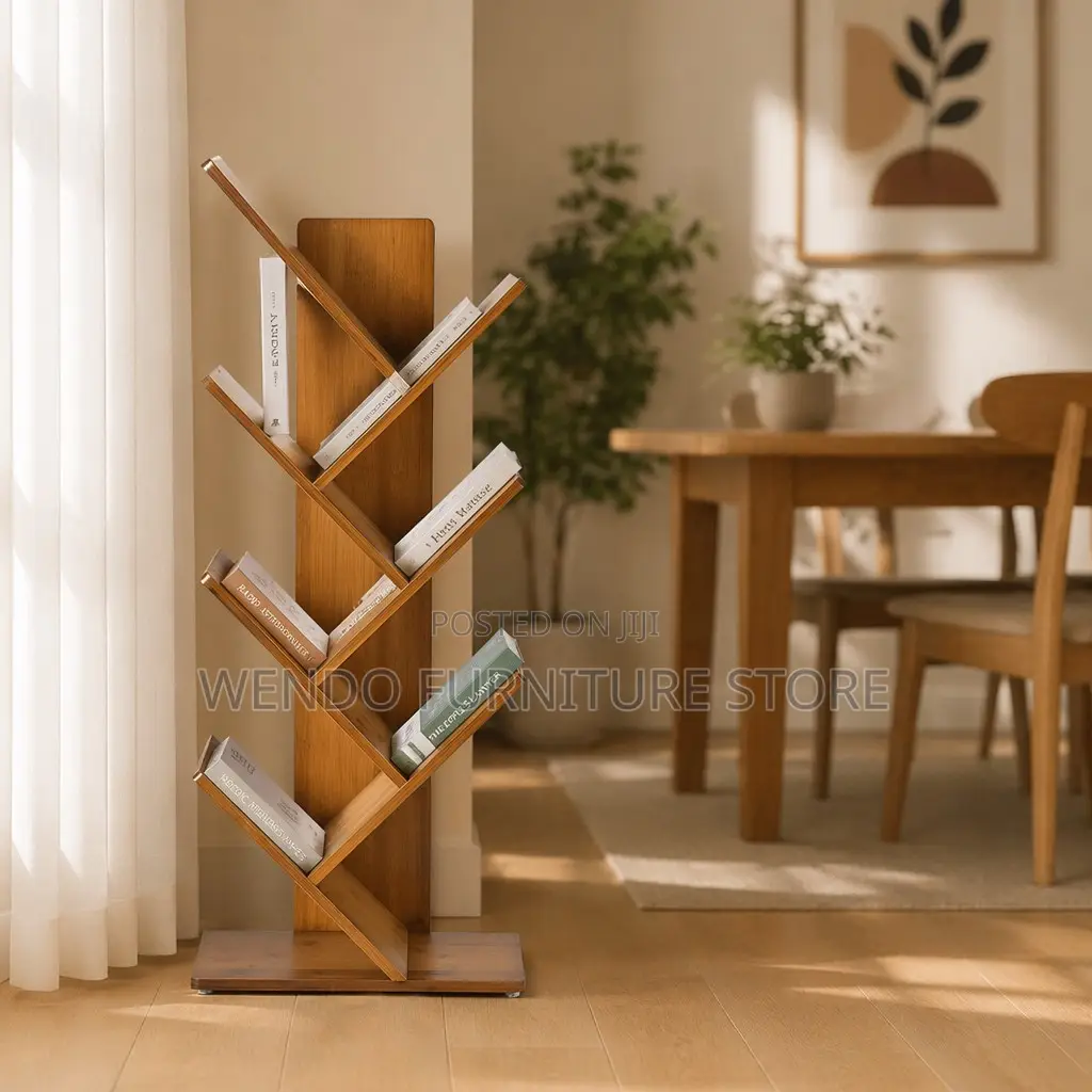 Tree Shape Wooden Home Office Bookshelf