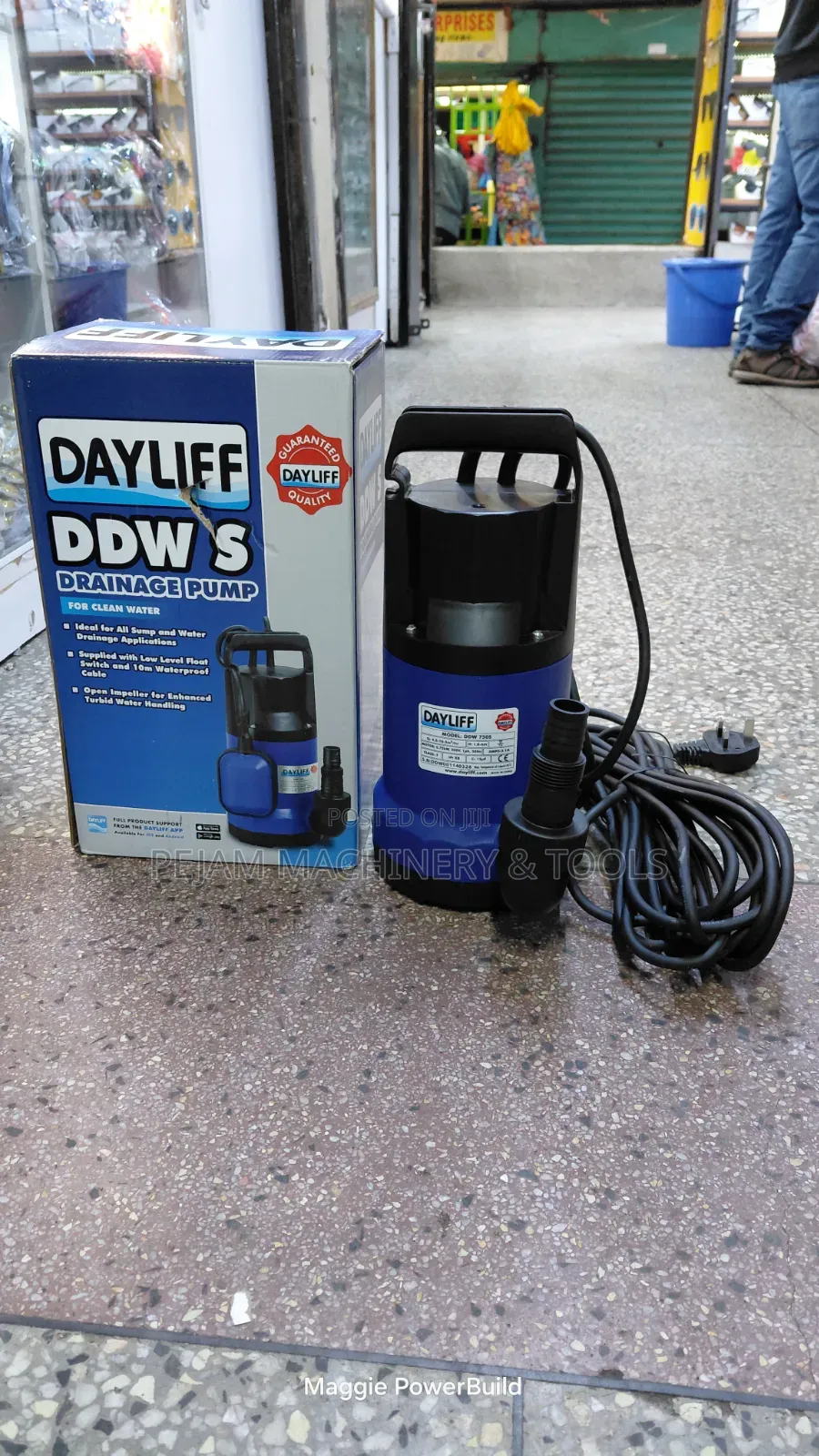 Dayliff DDW 750S 0.75kW/1hp Submersible Drainage Pump for Clean Water