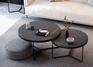 Nesting Table; Modern Nesting Coffee Table Set for Living Room Decor
