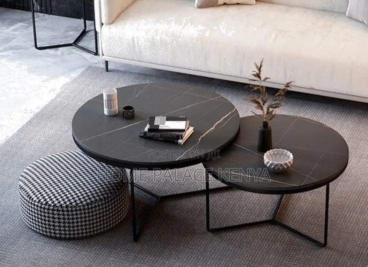 Nesting Table; Modern Nesting Coffee Table Set for Living Room Decor