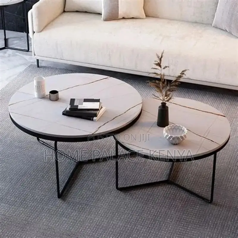 Nesting Table; Modern Nesting Coffee Table Set for Living Room Decor
