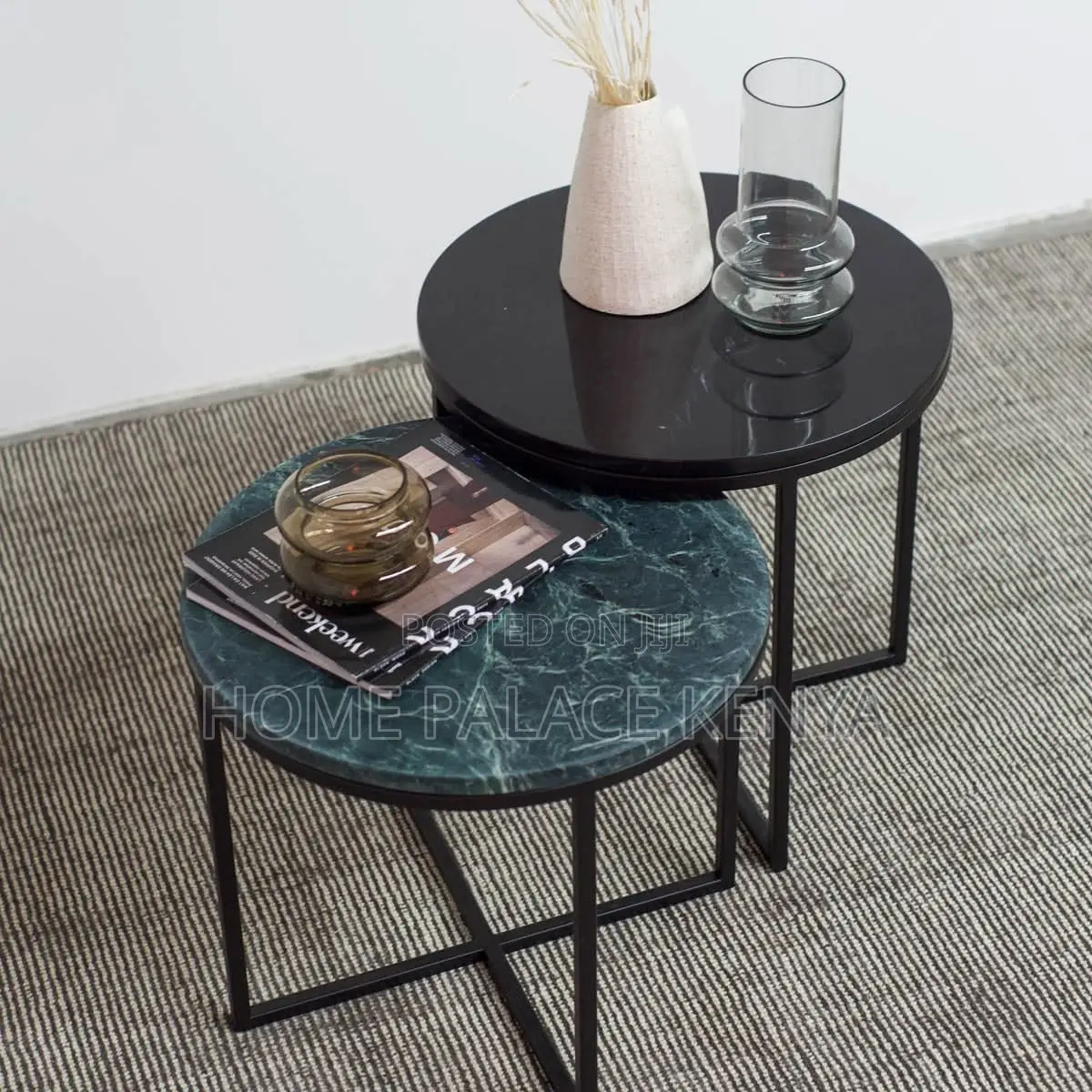 Nesting Table; Modern Nesting Coffee Table Set for Living Room Decor