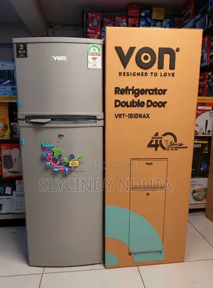 Von Double Door Fridge 181Litres Direct Cool