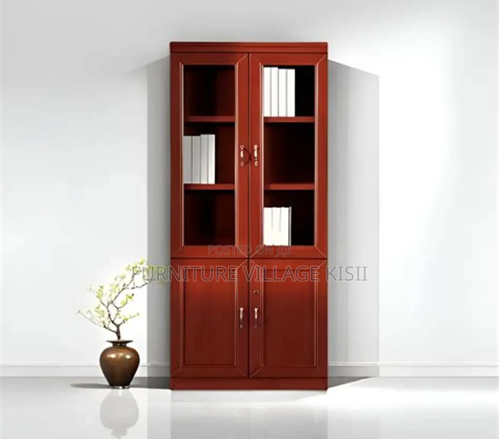 Office Furniture; 2Door Mahogany Filling Cabinet