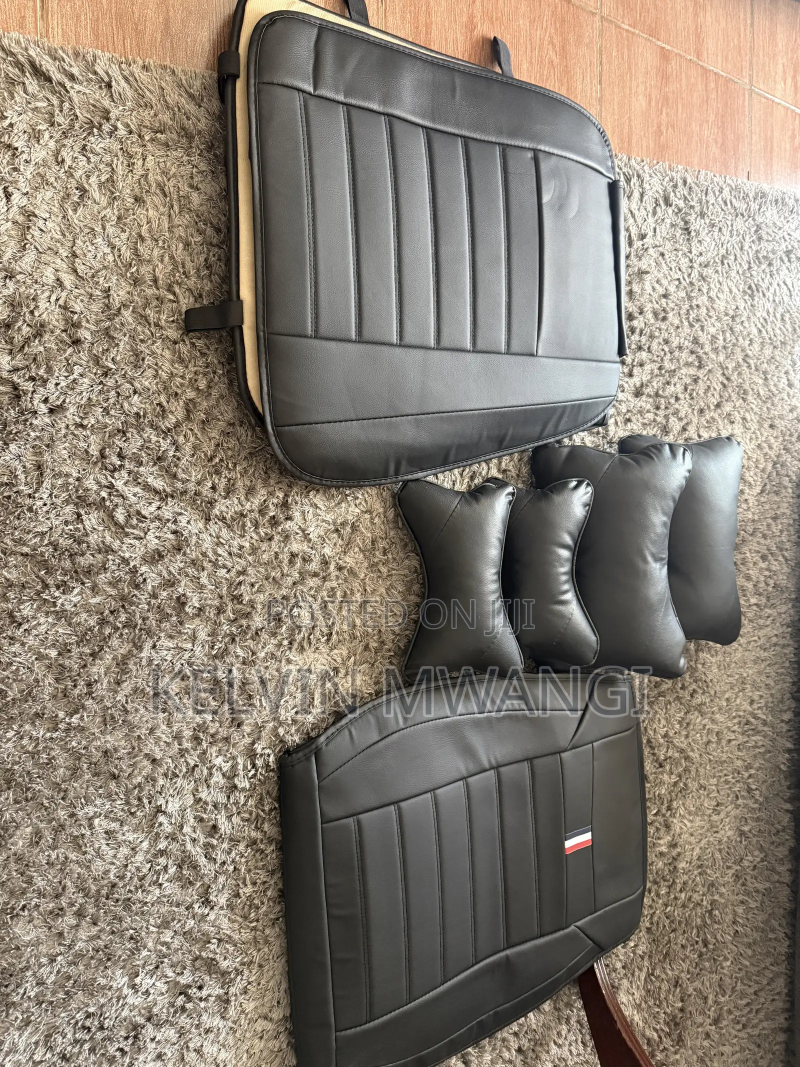 Premium Padded Leather Car Seat Covers – Black – 5 Seater