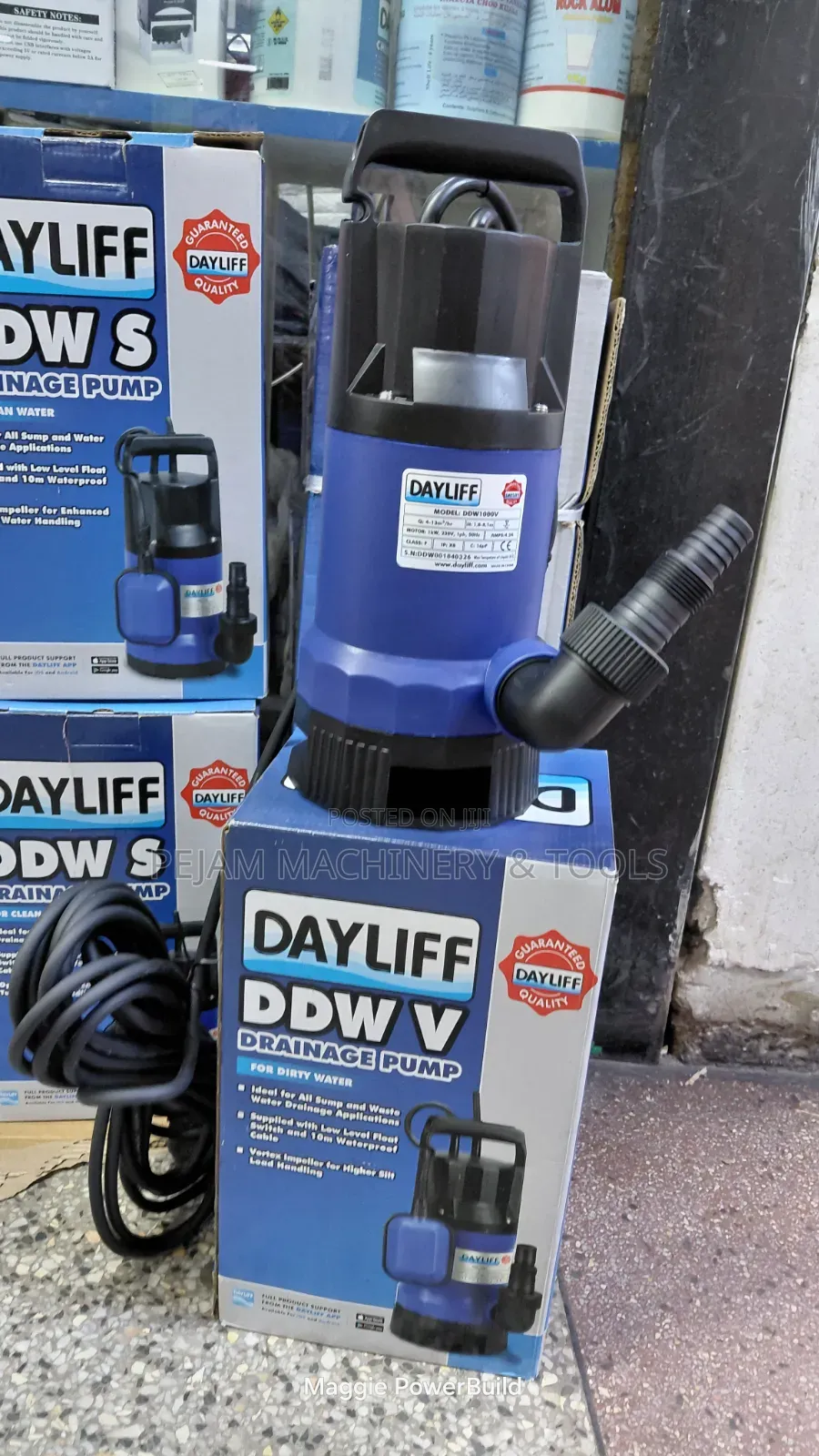 Dayliff DDW1000V 1kW Submersible Centrifugal Drainage/Sewage Pump