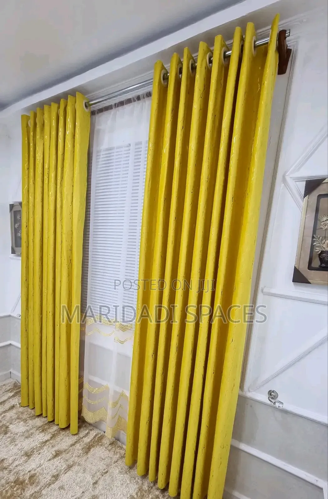 Elegant Mustard Yellow Luxurious Curtains
