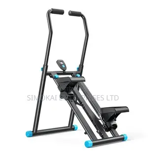 Stair Climber With Anti-Slip Pedals, 3-Height Adjustable Handlebars