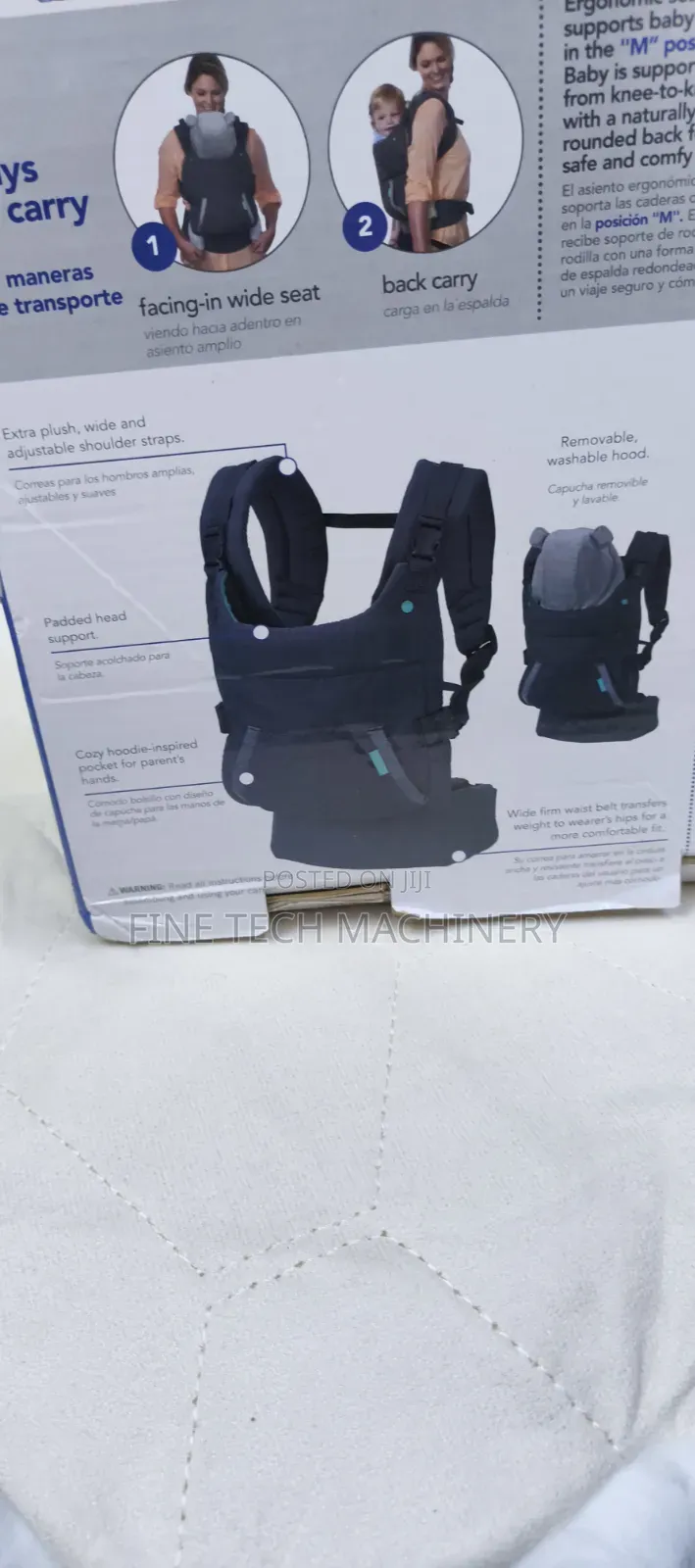 Ergonomic Inflantino Baby Hooded Carrier
