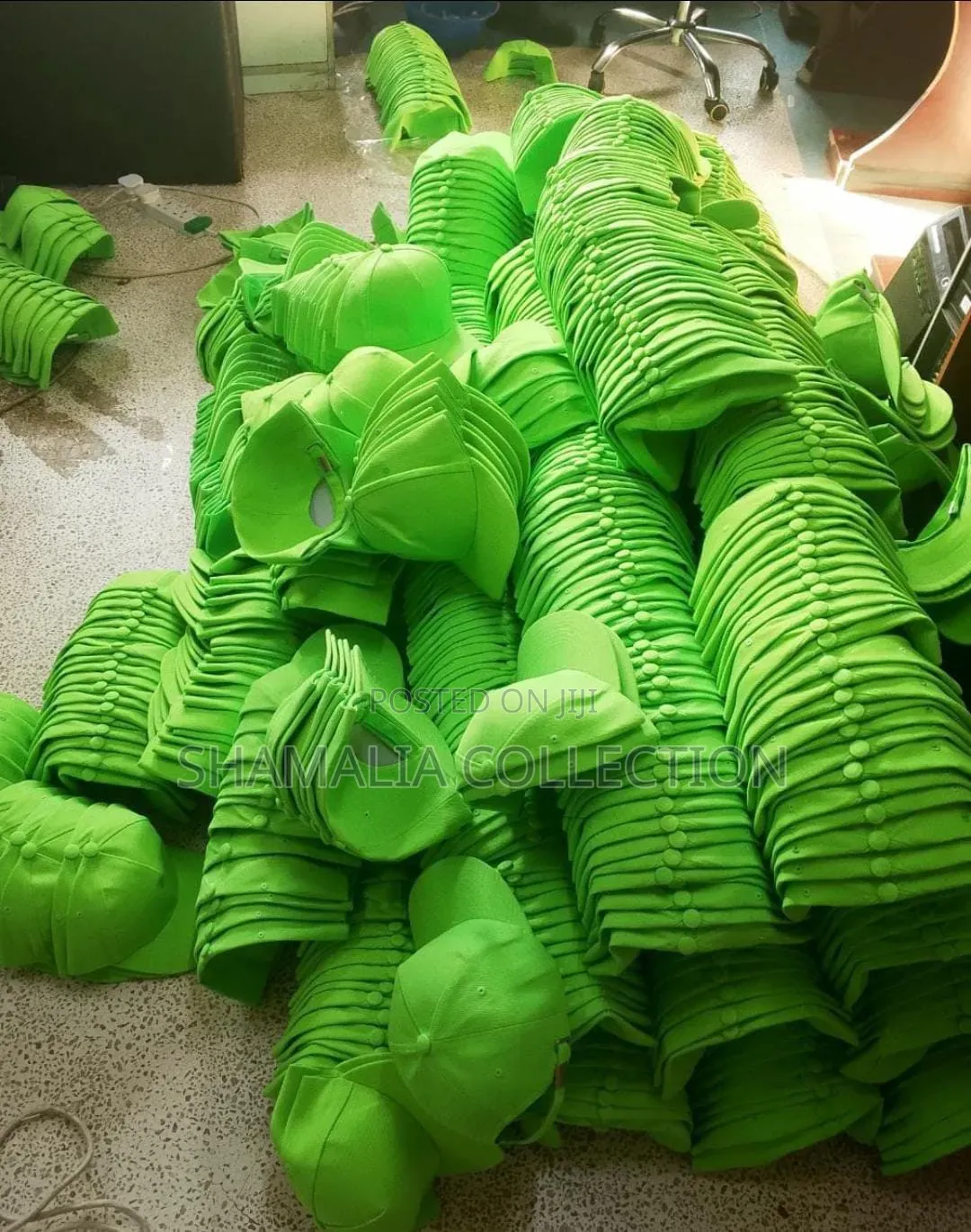 DCP Party Caps – Bright Green Bulk Stock