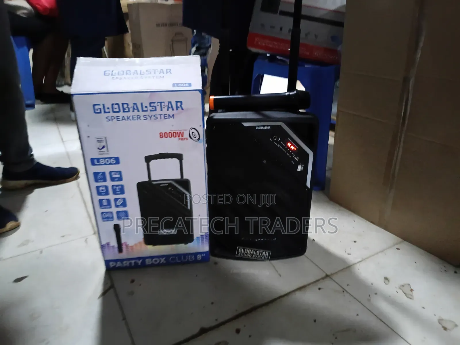 Globalstar L806 Party Box Clue 8" 8000W PMPO Speaker