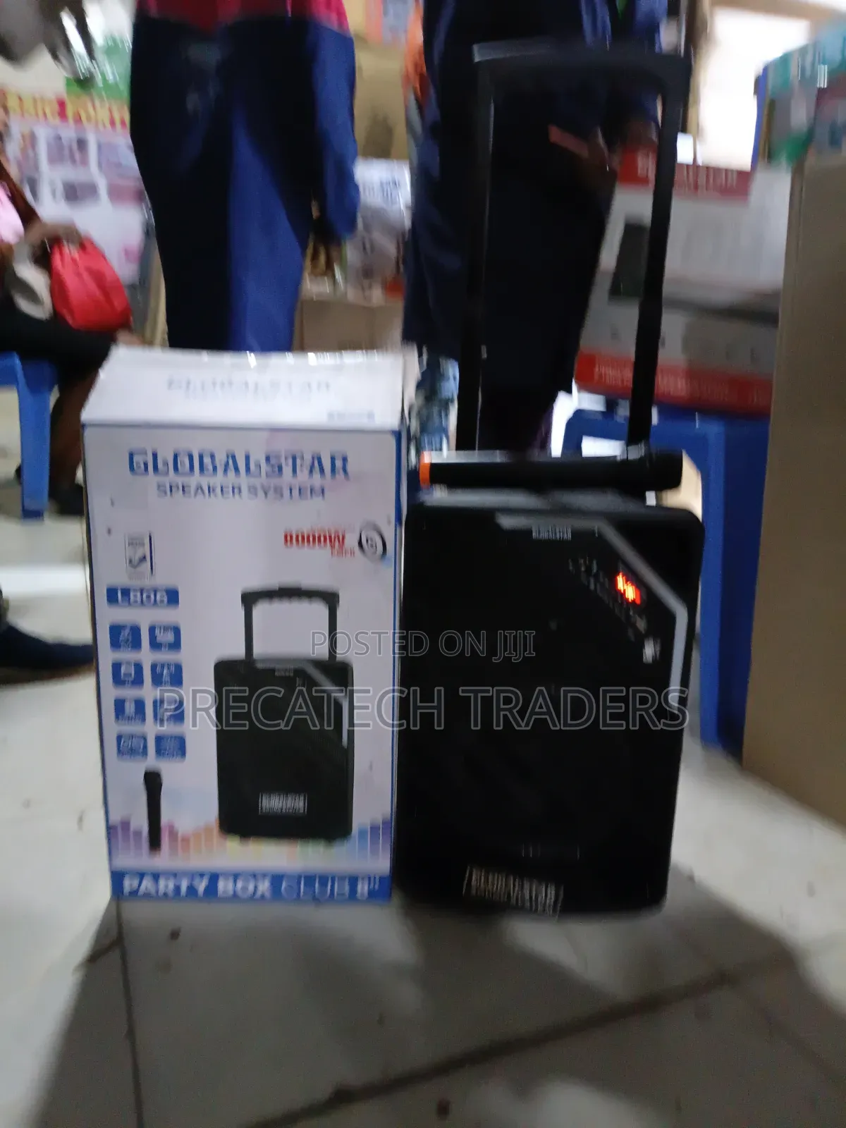Globalstar 8" Portable Party Speaker With Wireless Mic