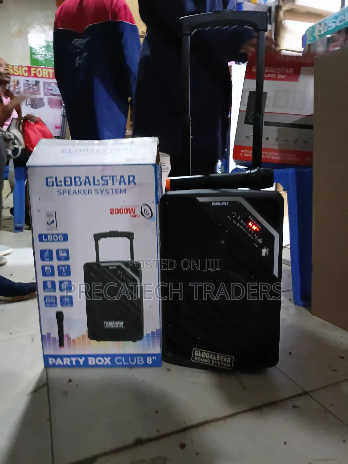 Globalstar L806 Portable Karaoke Speaker – 8000W PMPO