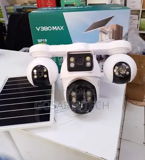 V380 Pro 4G 4Lens Solar Camera – Smart Outdoor Quad Lens CCTV