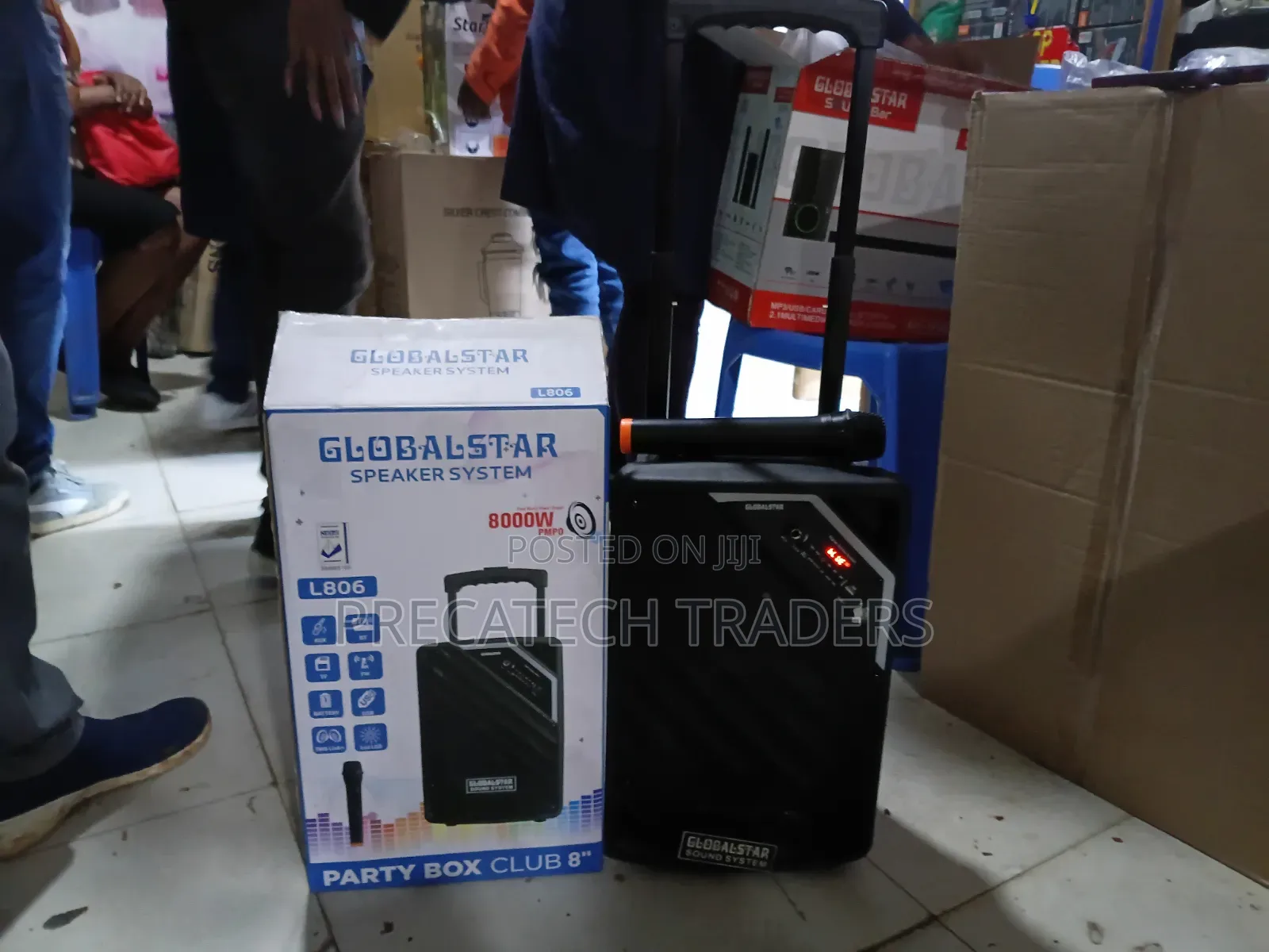 Globalstar L806 8 Inch Rechargeable Party Speaker
