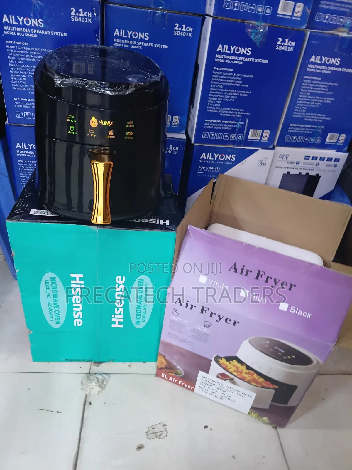 Nunix Large 8L Air Fryer – 1400W Electric Fryer