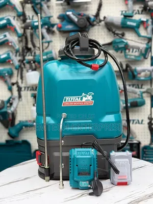 TOTAL 16L Cordless Backpack Sprayer (TSPLI20162), a 20v