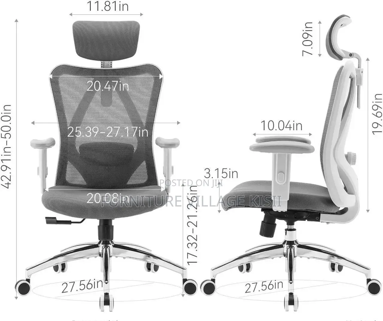 Office Chair; Ergonomic Mesh Office Chair
