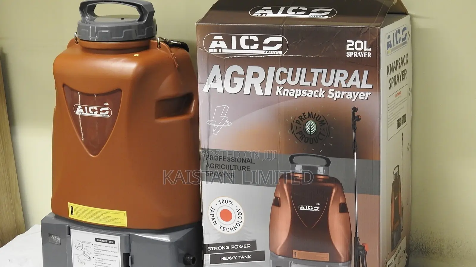 AICO 20L Rechargeable Knapsack Sprayer Battery Manual Sprayer