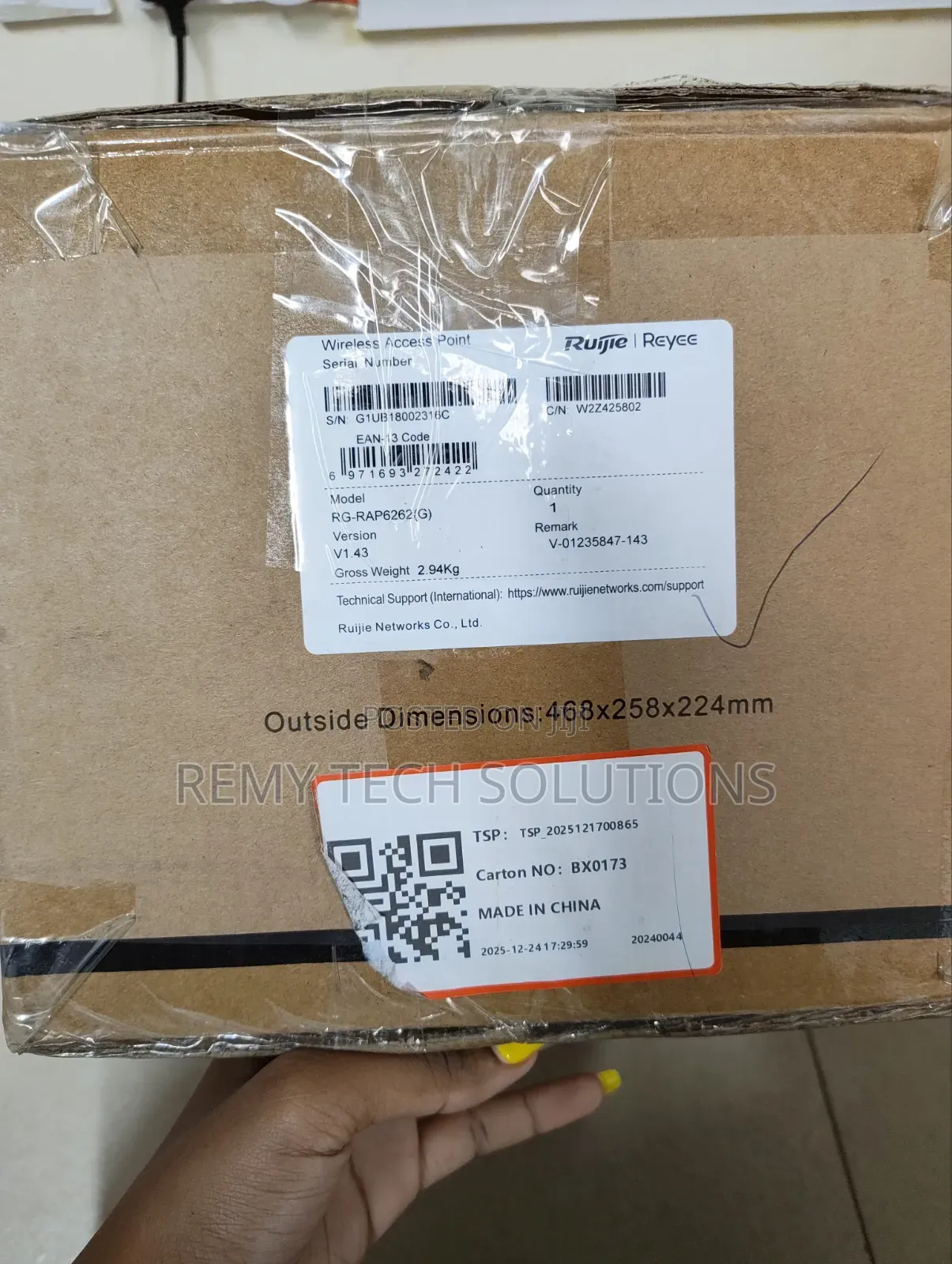 Ruijie Reyee Rap 6262g Dual Band Wireless Access Point