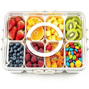 8 Compartment Snacks Dish