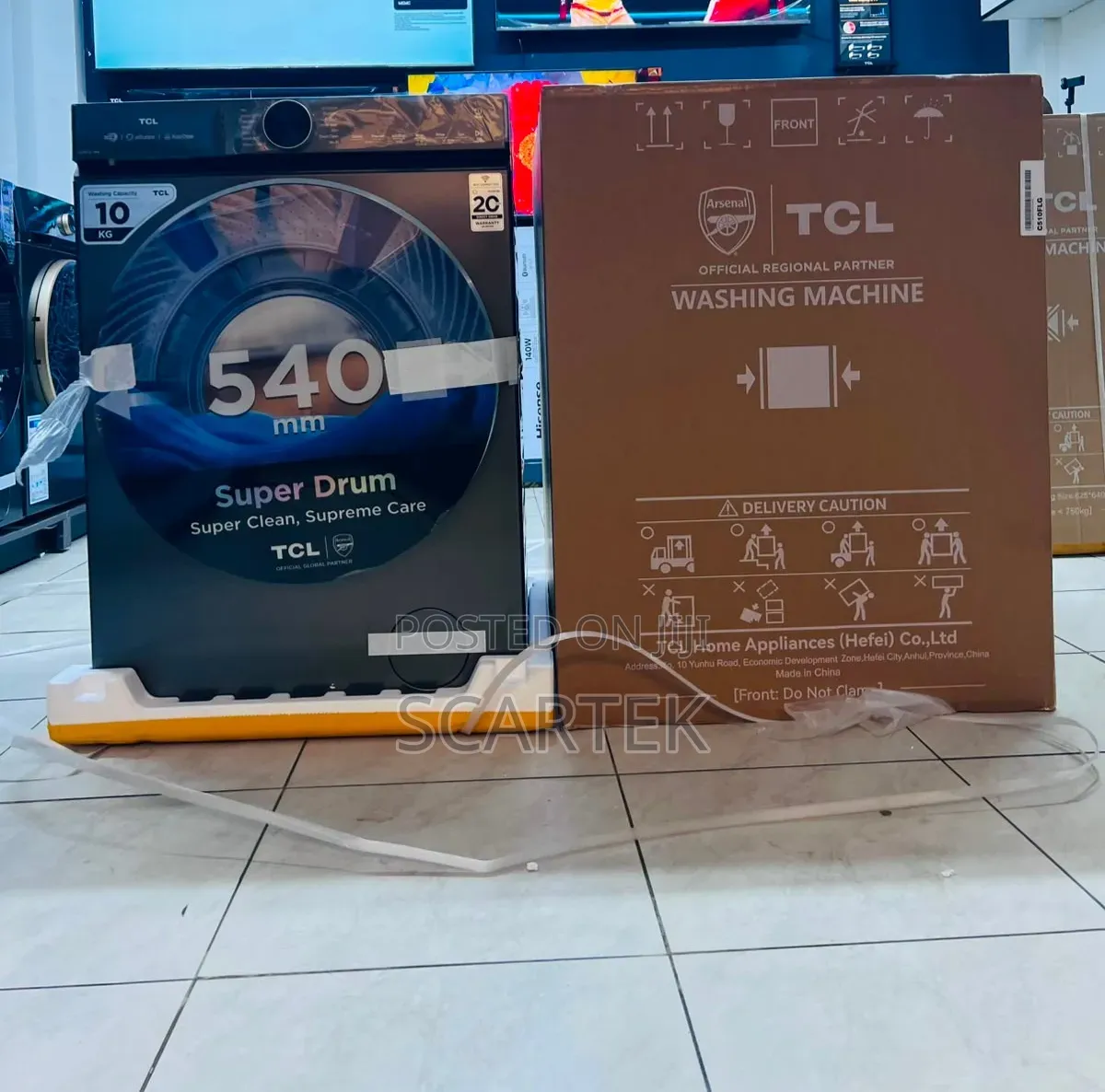 TCL C510FLG 10kG. Wash and Spin. AUTO DOS and SUPER-DRUM .