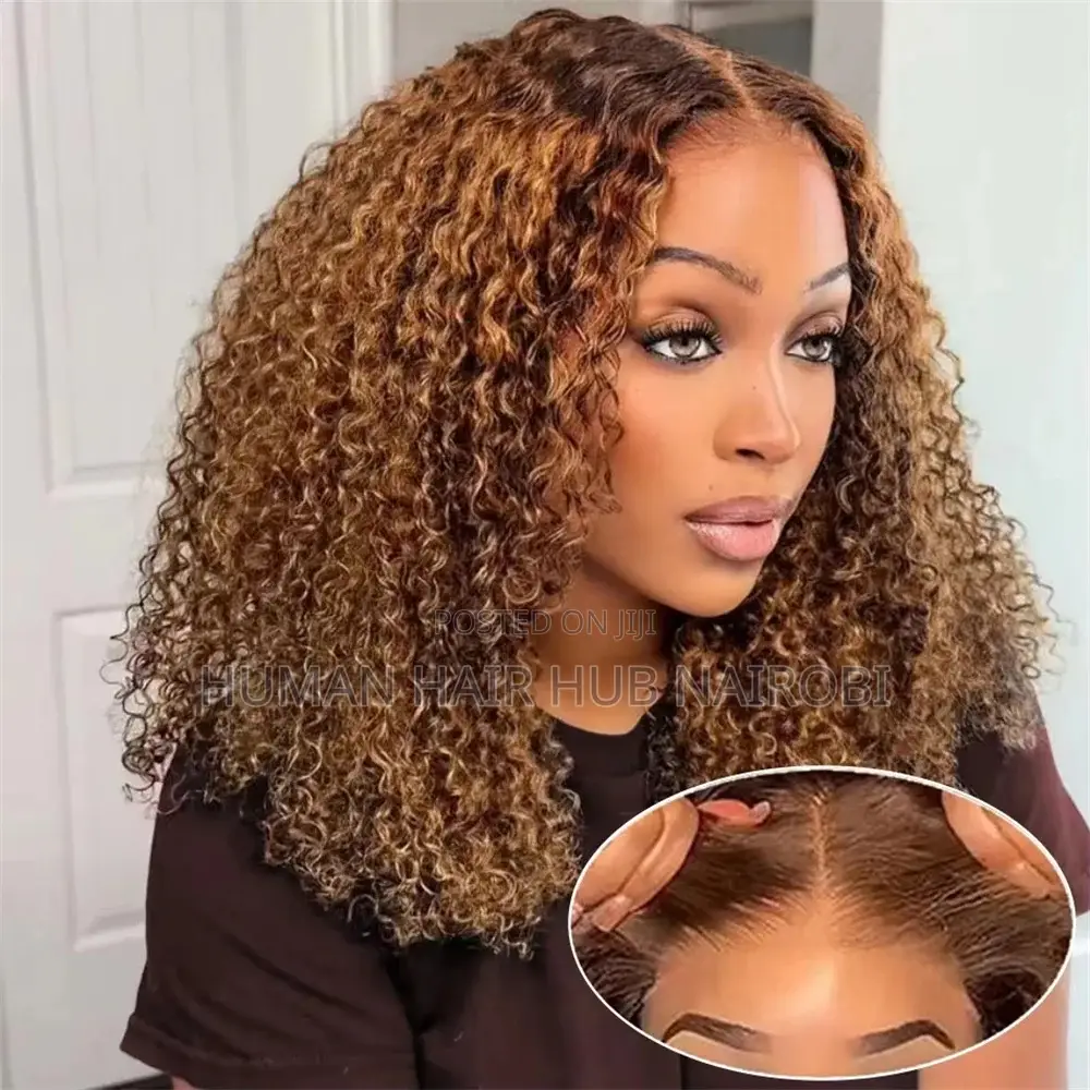 Highlight Bob Wig Curly Wave 13x4 Lace Fronta Human Hair Wig Brazilian