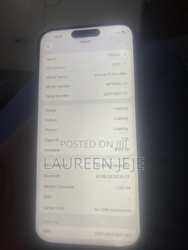 Apple iPhone 17 Pro Max 1 TB Silver