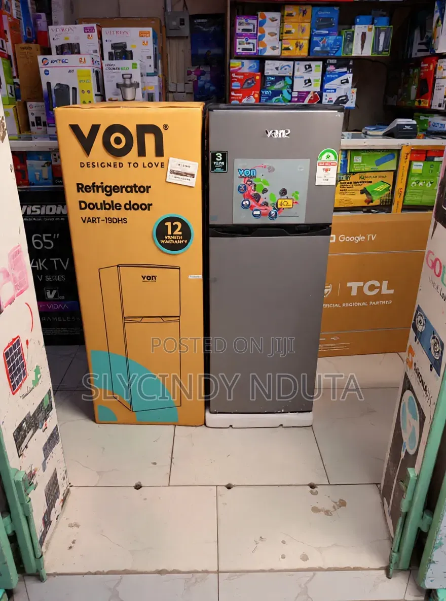 Von Fridge 136L 19DHS Direct Cool Double Door