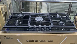 Midea 90CM SS Gas Hob MG90GQ095AL1B-BS – 5 Burner Built-in Gas Cooker