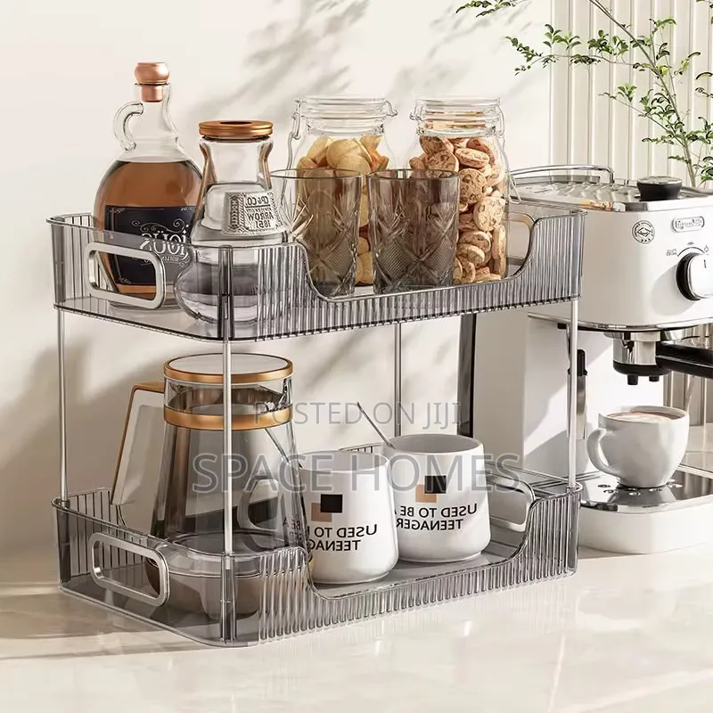 2-Tier Rectangular Countertop Storage