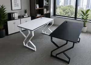 White and Black Office /Home Metal Stand Table 1.2MM