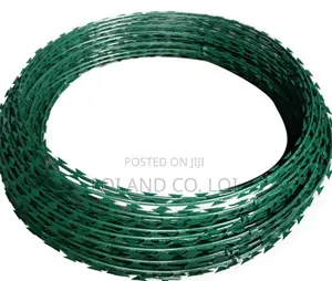 Galvanised Green 10m Razor Wire