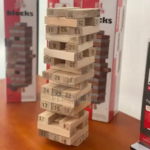 Wooden Stacking Jenga Blocks 54pcs